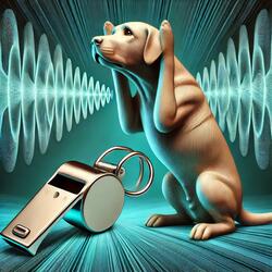Prueba de sonido de silbato para perros