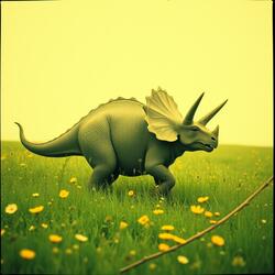 Run little Triceratops
