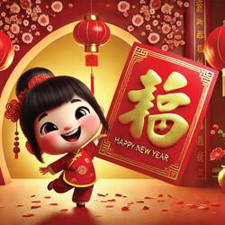 新年快乐哈哈笑