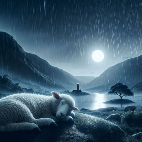 Sheep Sleeping in the Rain