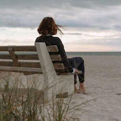 Donna nel vento