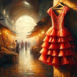 In a corner of an old bazaar
