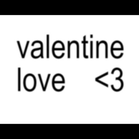 valentine love