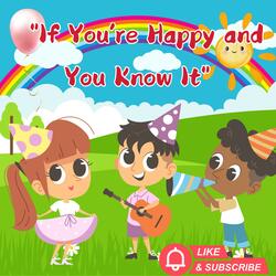 "If You’re Happy and You Know It" A classic, interactive sing-along song that gets kids clapping, stomping, and cheering to show their happiness in a fun and engaging way!
