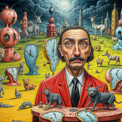 Moonbeaming Salvador Dali On Mescaline (Mescalin/Mezcalin)