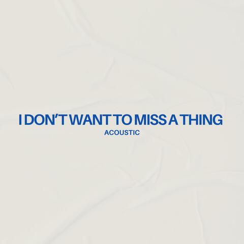 I Don't Want To Miss A Thing (Acoustic)