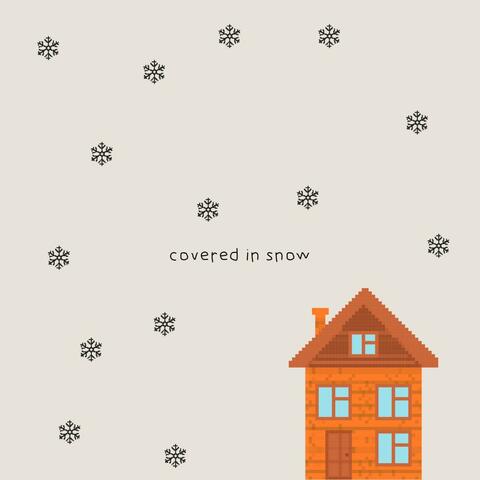 covered in snow