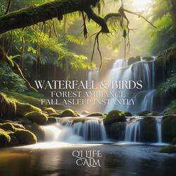 Waterfall & Birds Forest Ambience Fall Asleep Instantly