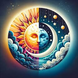 Sun and moon