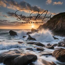 Peaceful waves on rocks sounds for sleeping mood