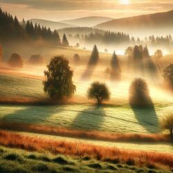 Afternoon Sunlight Forest