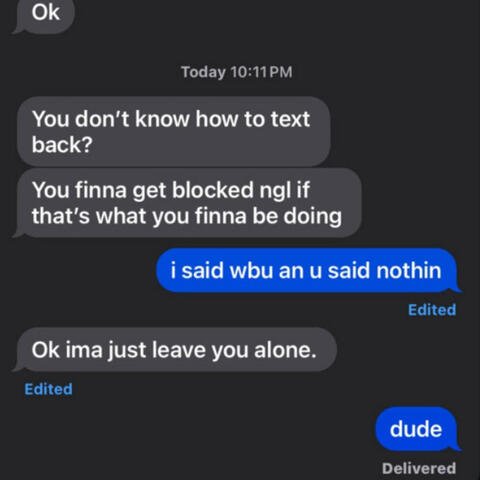 ima jus leave u alone