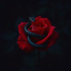 Snake in a rose