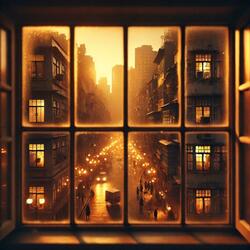 window facing the street