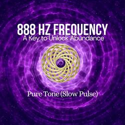888 Hz Frequency Pure Tone (Slow Pulse)