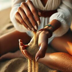 Sand between your fingers
