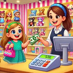 Counting Money at the Shopping Mall