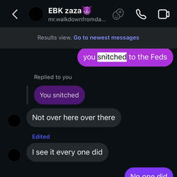 Snitching like ZAZA
