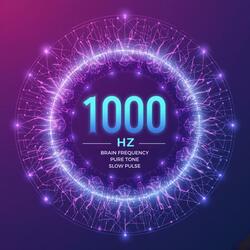 1000 Hz Brain Frequency Pure Tone (Slow Pulse)