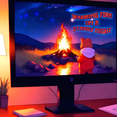Warming Fire On A Starry Night