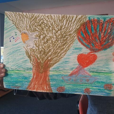 Its a nearly full moon night