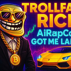 Trollface Rich AiRapCoin Got Me Lambo