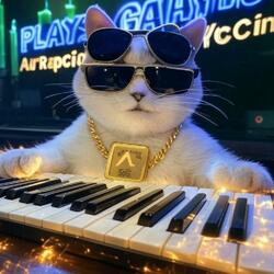 Keyboard Cat Plays Gains AiRapCoin