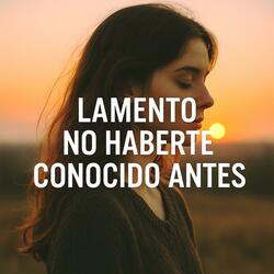 Lamento No Haberte Conocido Antes