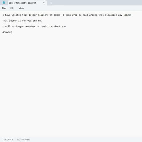 Love Letter(Goodbye)