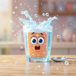 Fizzy Freddy in the Glass