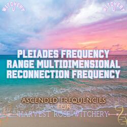 The Pleiades Frequency Range Multidimensional Reconnection Frequency (Frequency Shot)