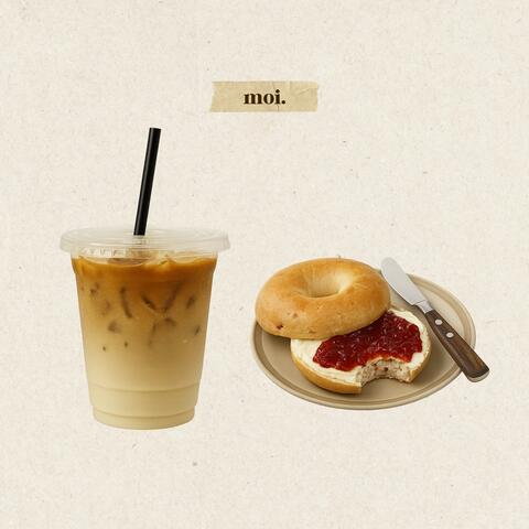Latte and Bagel