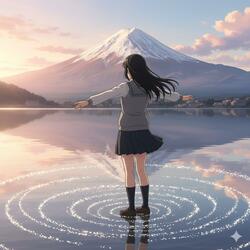 芦ノ湖　溶けて赤道へ　　From The Lake AHINO to A Vast Ocean.