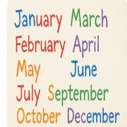 Months of the Year (upbeat for morning meeting)