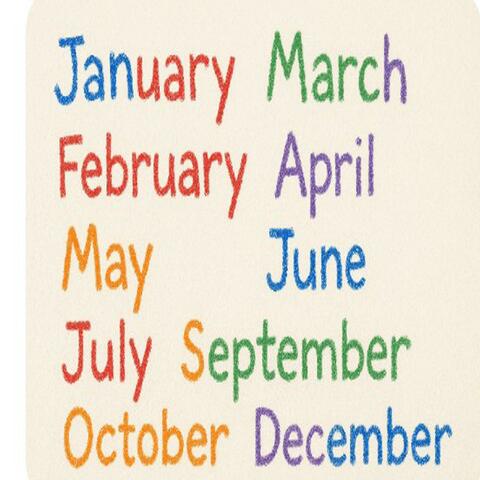 Months of the Year (upbeat for morning meeting)