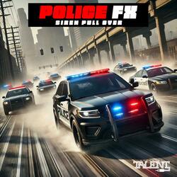 POLICE SIREN (PULLING OVER CAR FX)
