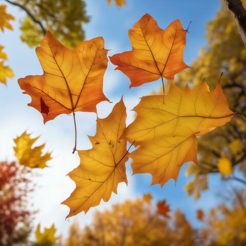 Leaves Falling From a Tree