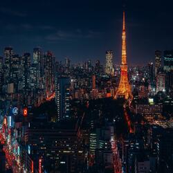 Tokyo City lights