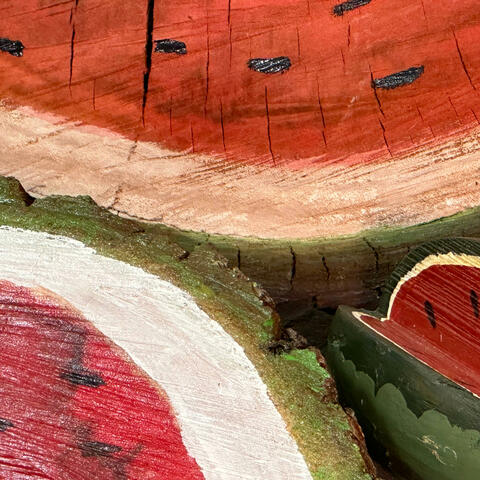 Watermelon Made of Wood