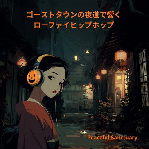 ゴーストタウンの夜道で響くローファイヒップホップ