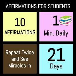 Powerful Positive Daily Morning Affirmations for Students | Study Affirmations for Students Exams