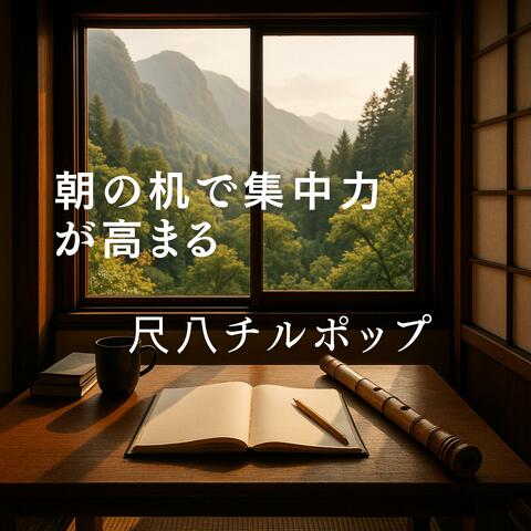 朝の机で集中力が高まる尺八チルポップ