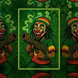 Skankin with a Rasta Bazooka