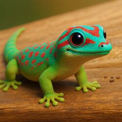 The Mauritius Ornate Day Gecko (Phelsuma ornata)