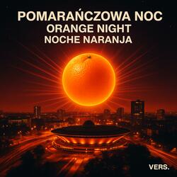 Neon lights above the street