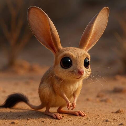 The long-eared jerboa (Euchoreutes naso)