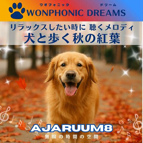 リラックスしたい時に 聴くメロディ　犬と歩く秋の紅葉