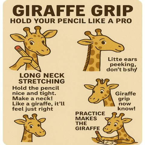 How to hold a pencil