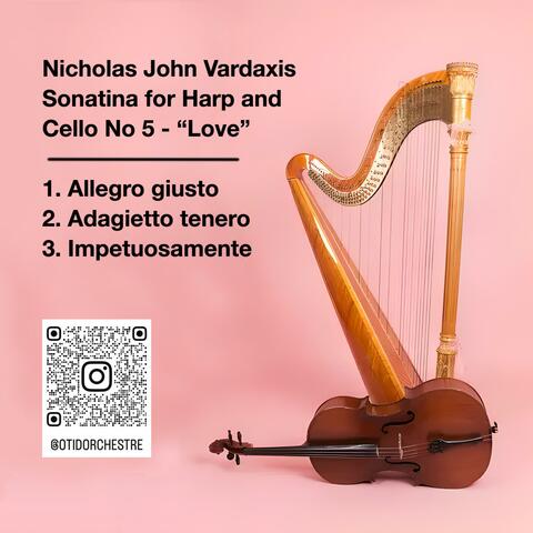 Vardaxis: Sonatina for Harp and Cello No 5 "Love"
