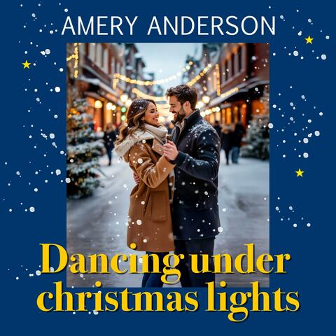 Dancing under Christmas lights